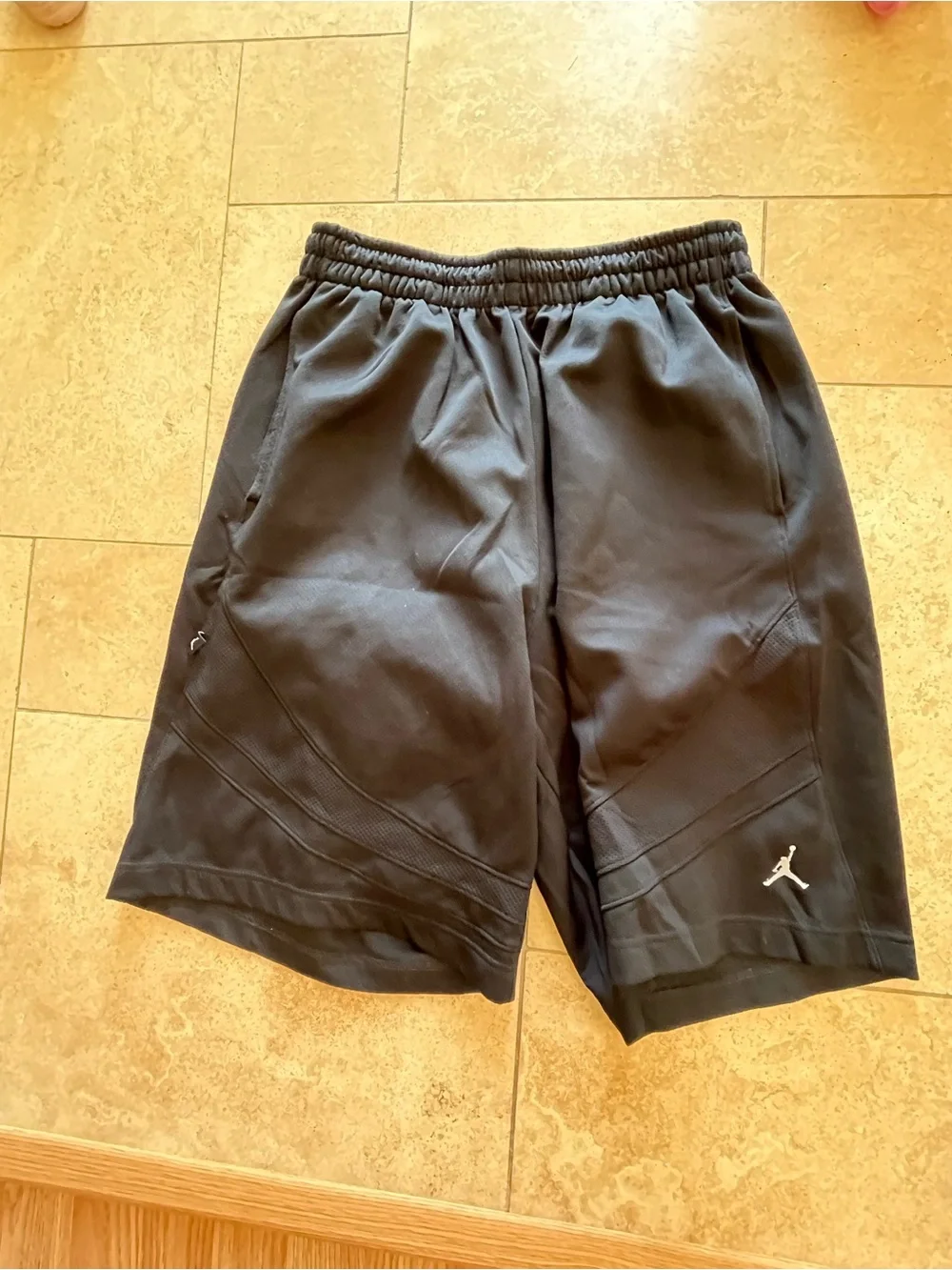 Jordan Black Men's Performance Basketball Shorts with Jumpman Logo